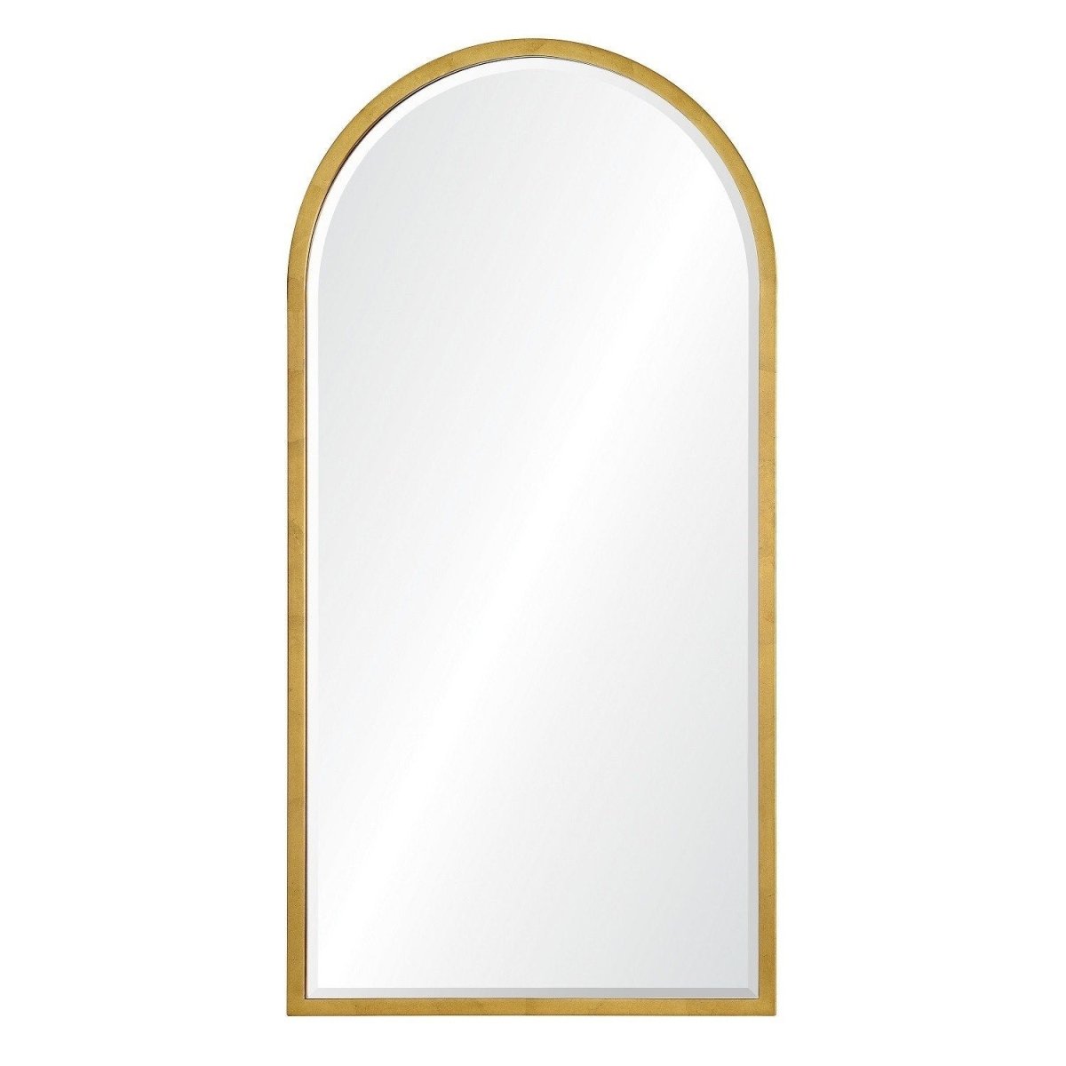 Large Distressed Gold Arched Wall Mirror by Mirror Home
