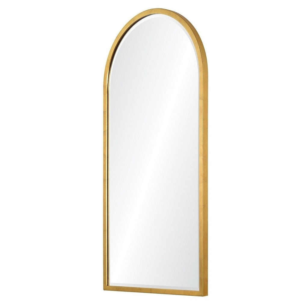 Large Distressed Gold Arched Wall Mirror by Mirror Home
