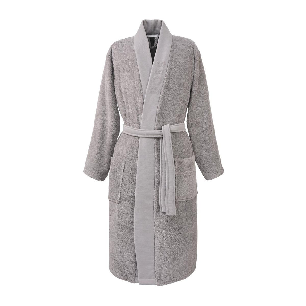 Plain Concrete Bathrobe by Hugo Boss