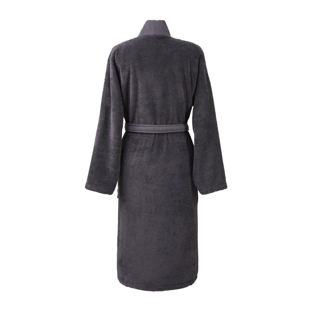 Plain Graphite Kimono Bathrobe by Hugo Boss