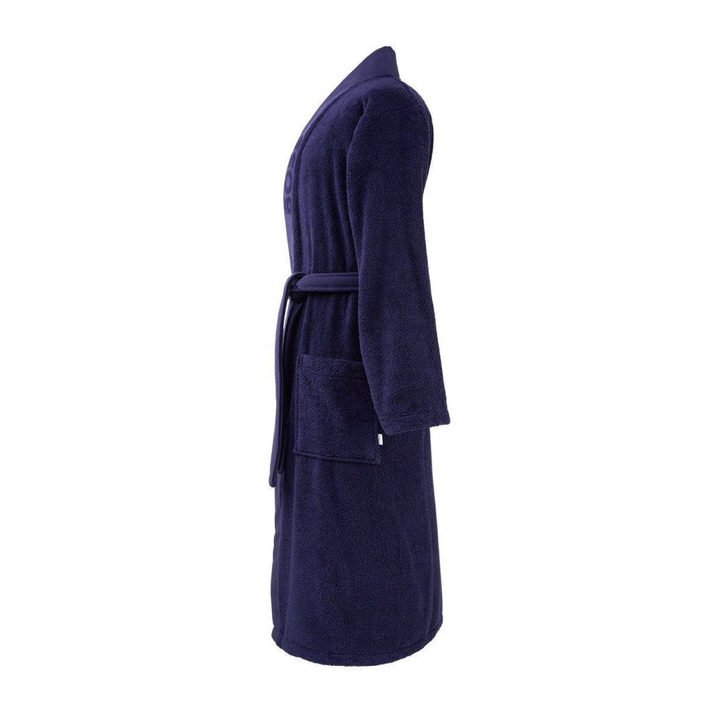 Plain Navy Bathrobe by Hugo Boss