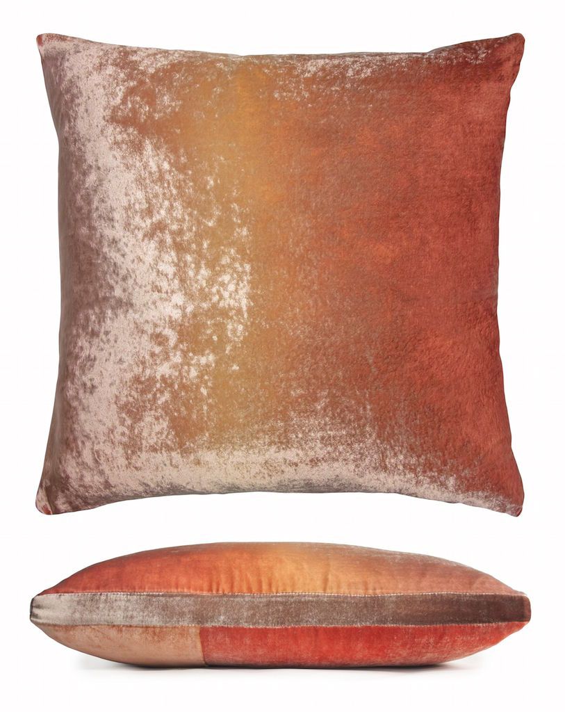 Sunstone Velvet Color Block Throw Pillow