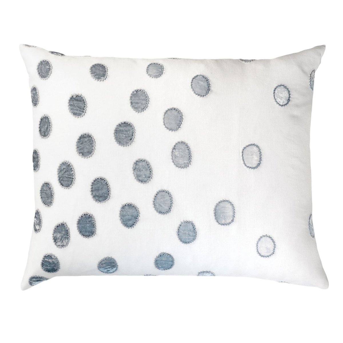 Steel Ovals Velvet Appliqué Pillows by Kevin O'Brien Studio