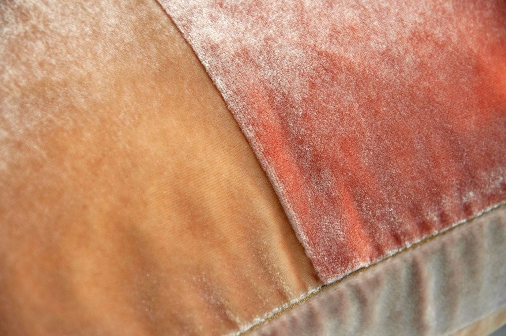 Sunstone Velvet Color Block Throw Pillow