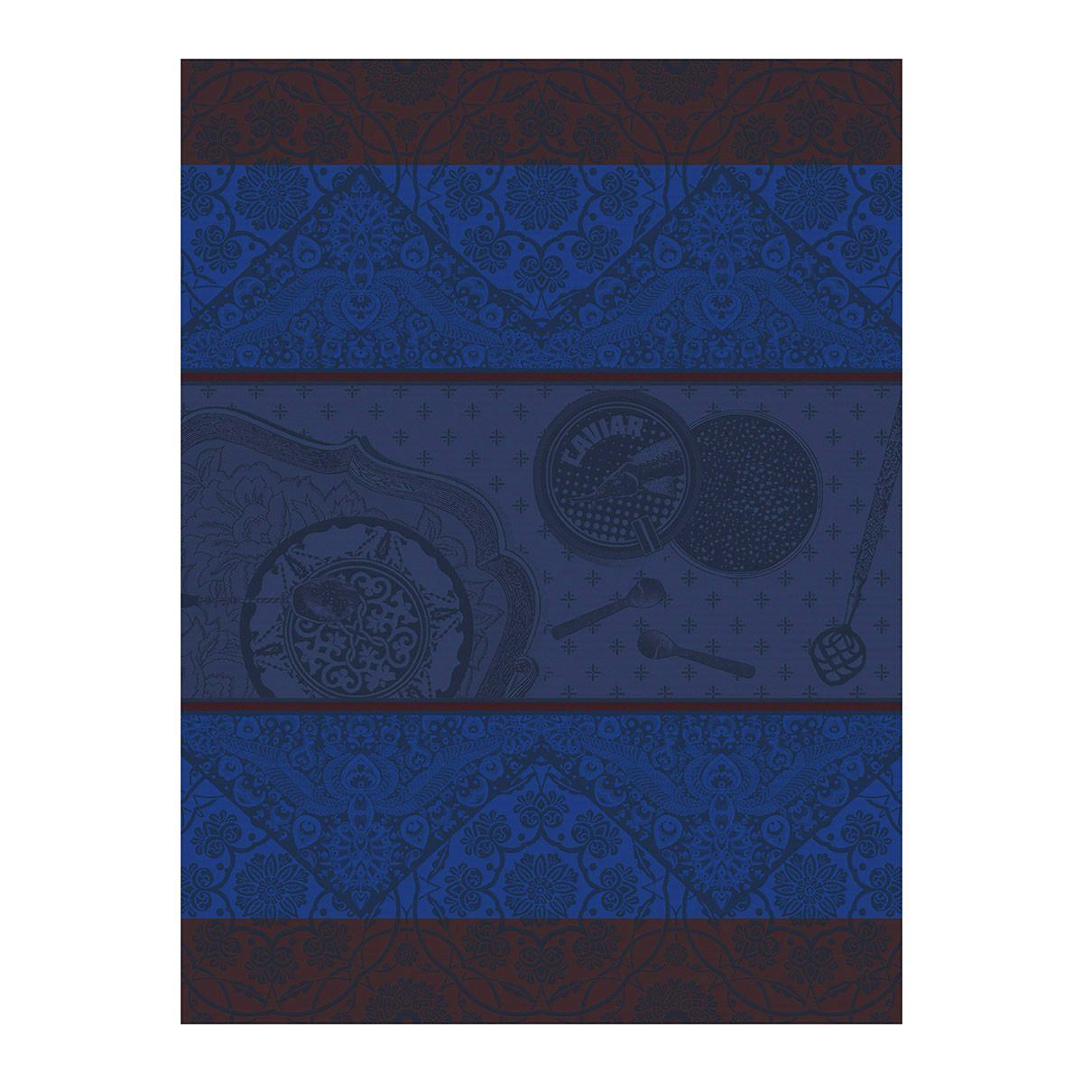 Tsar Blue Tea Towels by Le Jacquard Français