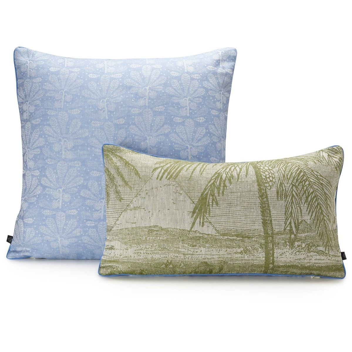 Croisière sur le Nil Palm Pillows by Le Jacquard Français