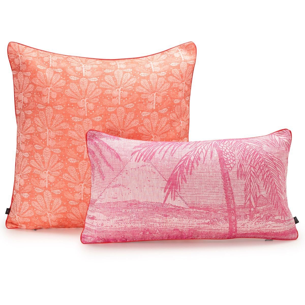 Croisière sur le Nil Orchid Pillows by Le Jacquard Français