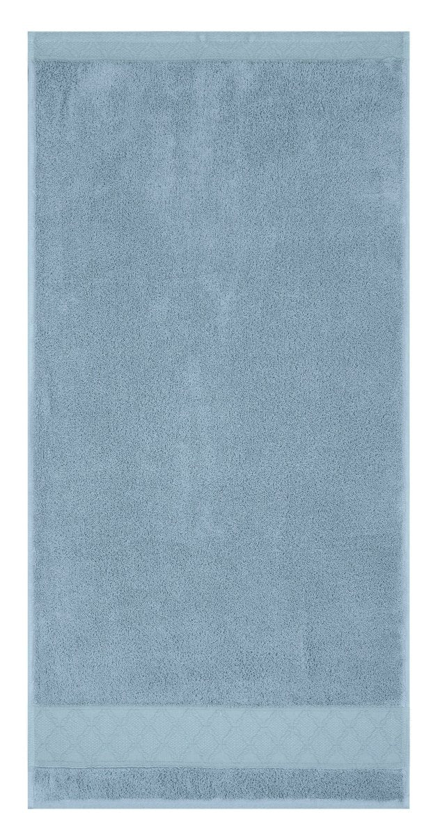 Caresse Blue Ice Bath Towels by Le Jacquard Français