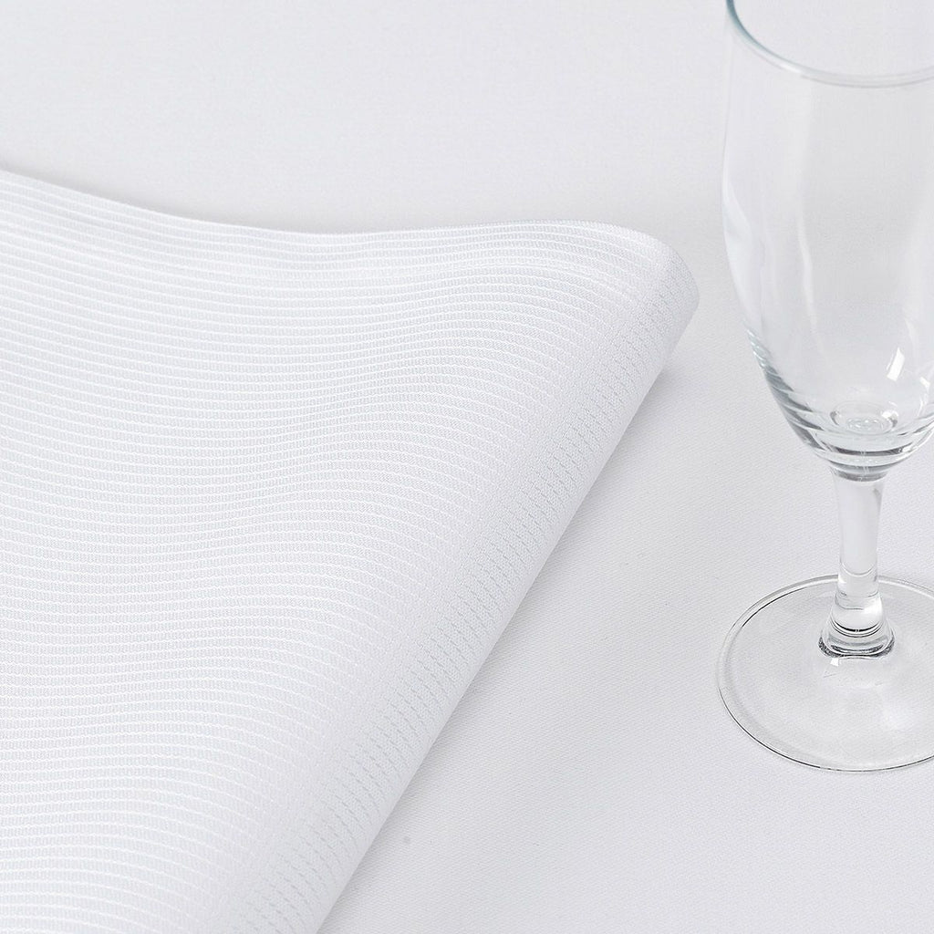 Offre White Table Linens by Le Jacquard Français