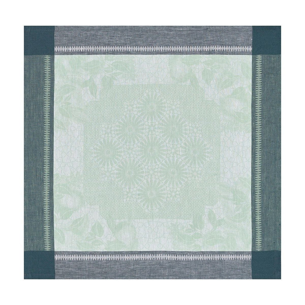 Jardin D'Orient Light Green Table Linens by Le Jacquard Français