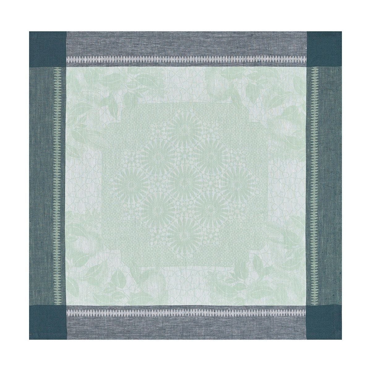 Jardin D'Orient Light Green Table Linens by Le Jacquard Français