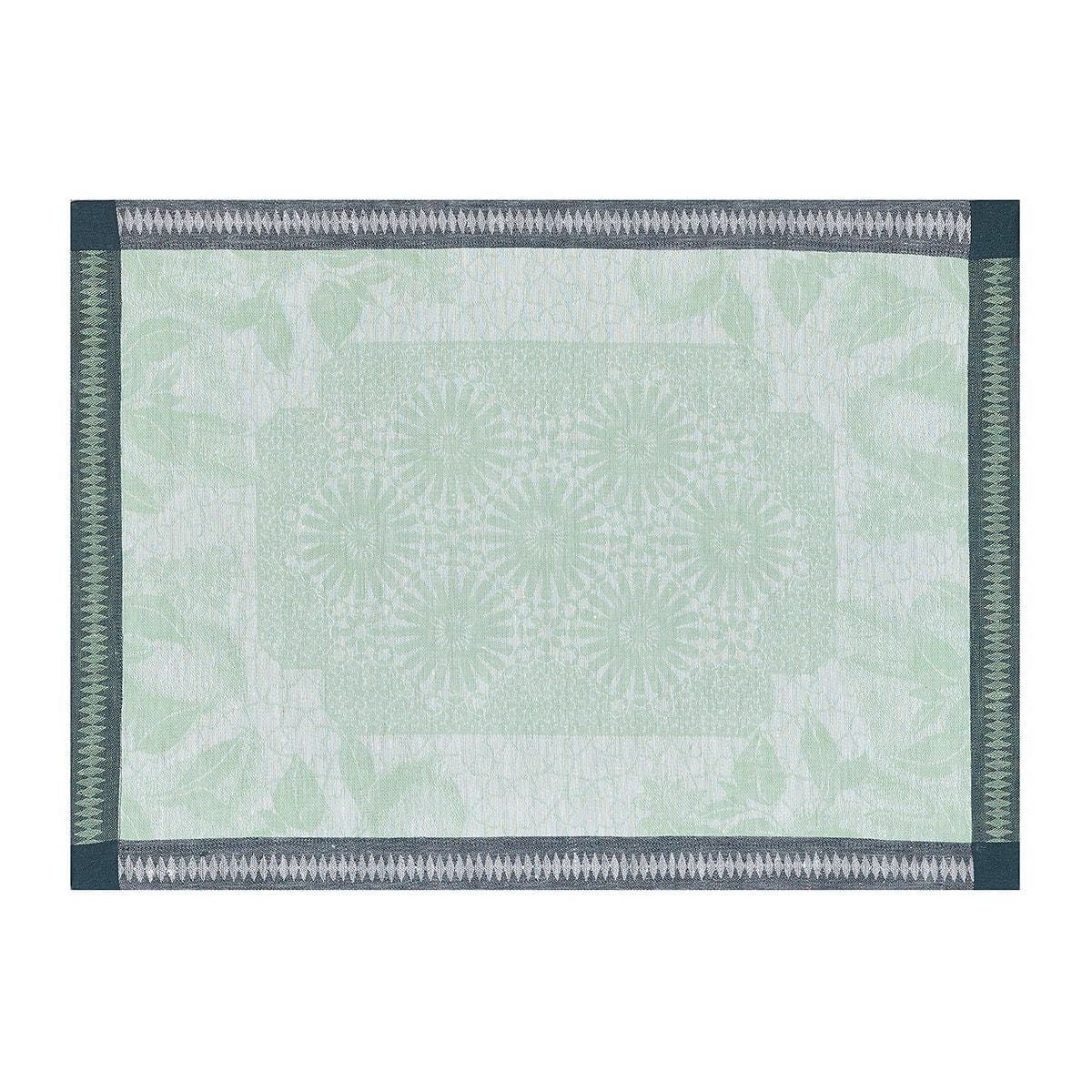 Jardin D'Orient Light Green Table Linens by Le Jacquard Français
