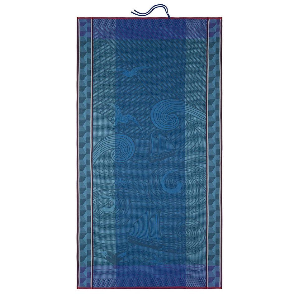 Baignade à Socoa Blue Beach Towel