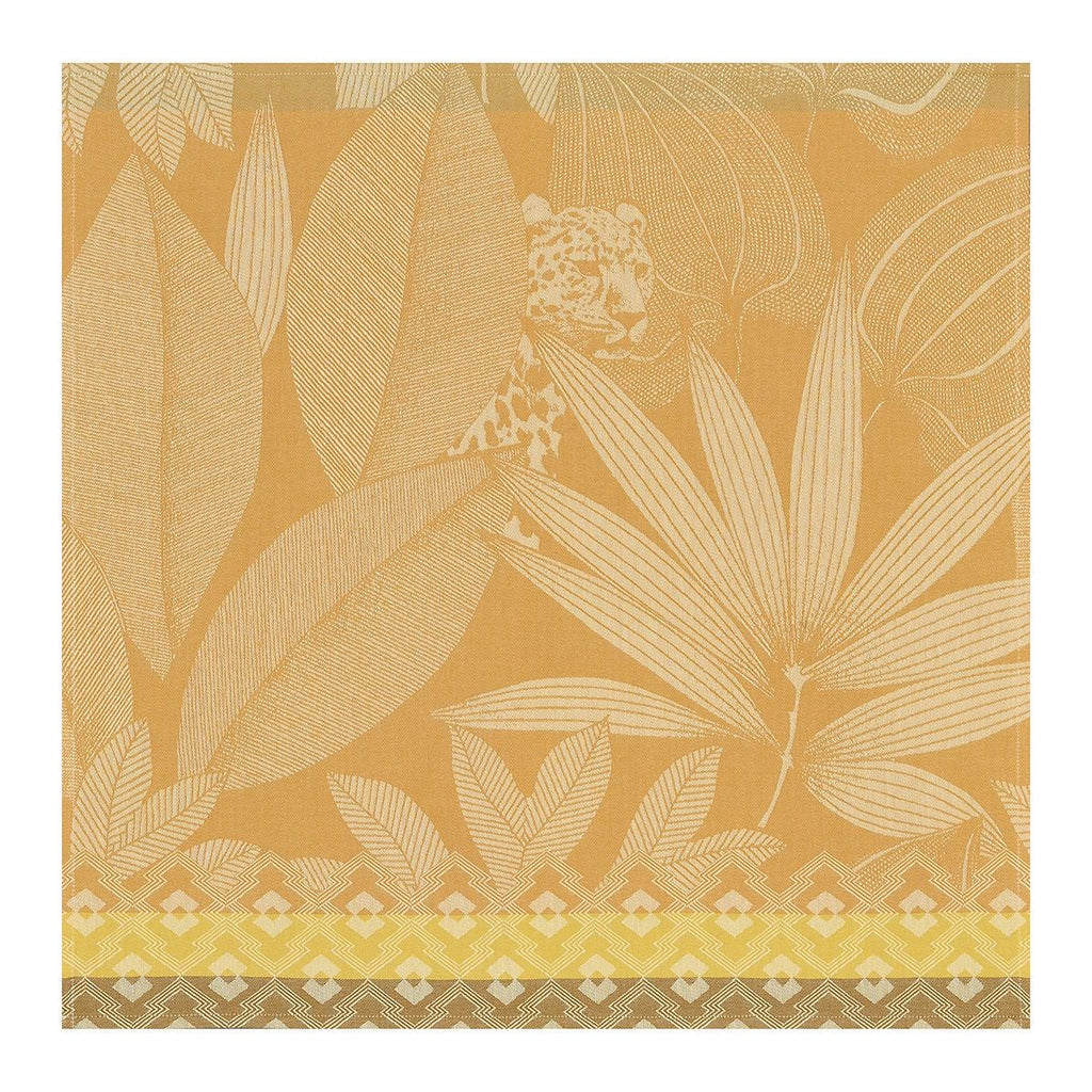 Nature Sauvage Yellow Napkin Set of 4 by Le Jacquard Français