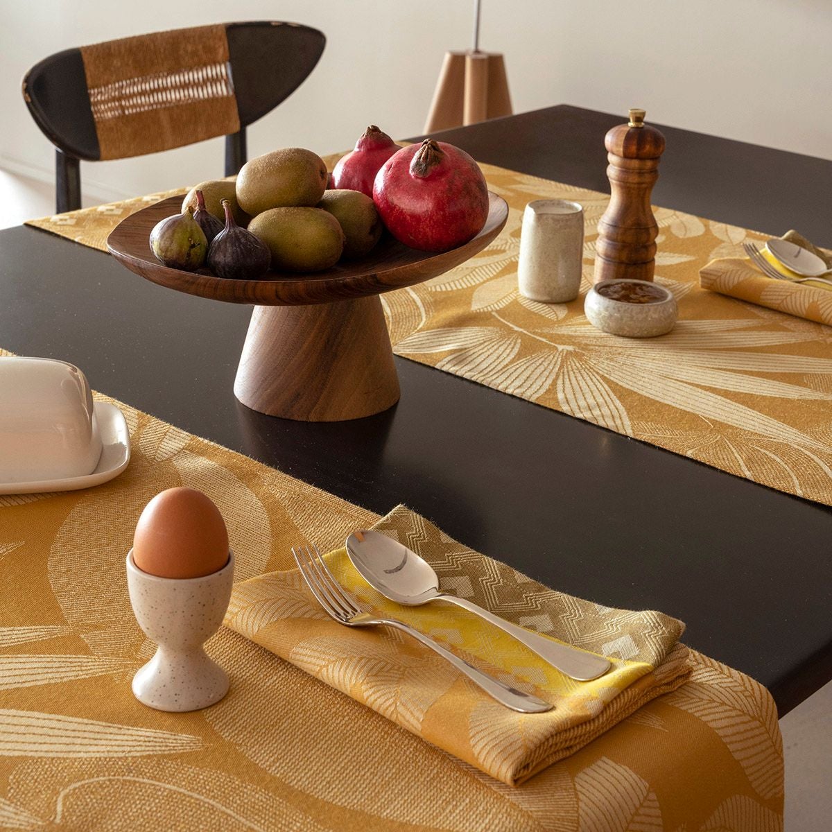 Nature Sauvage Yellow Napkin by Le Jacquard Français