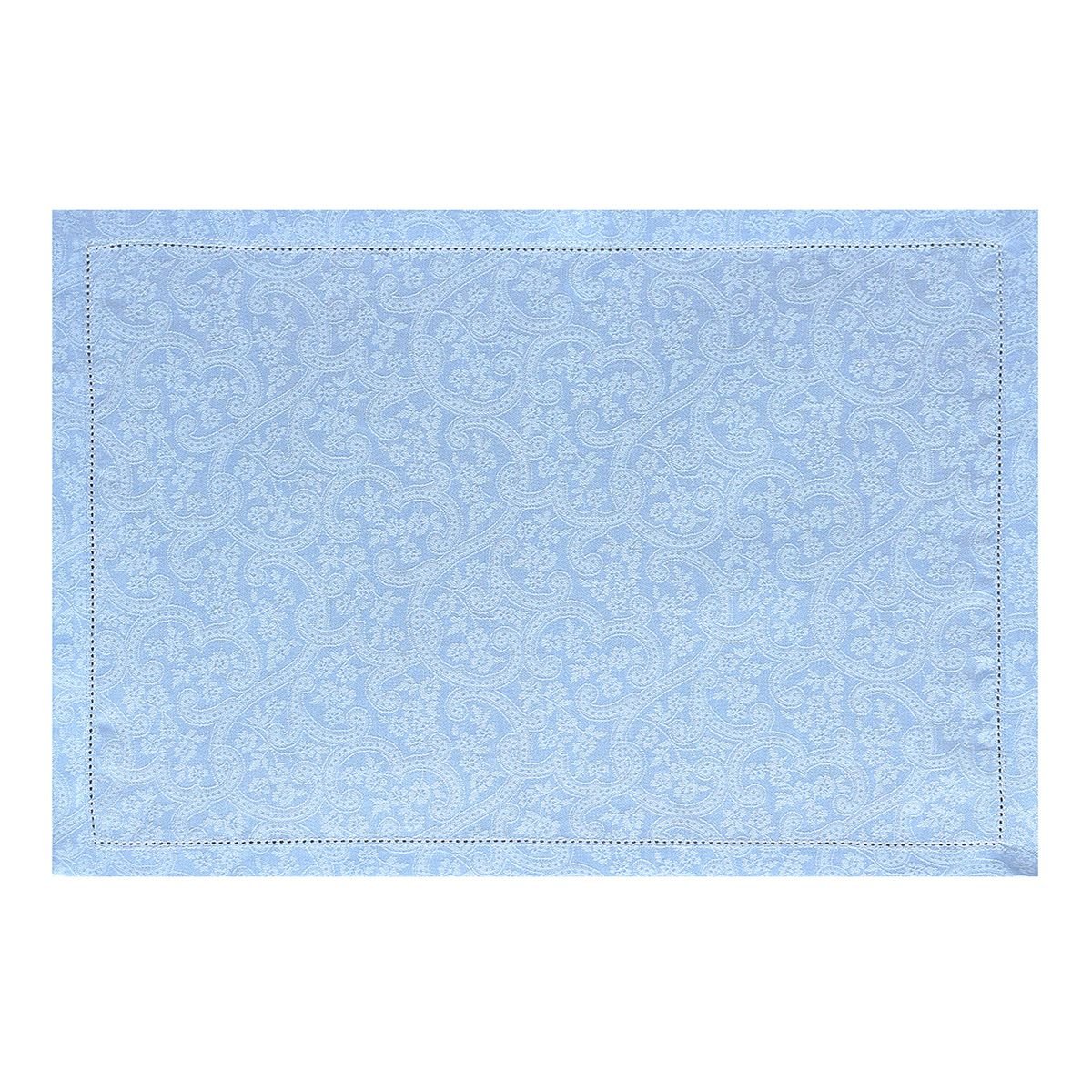 Portofino Fiori Blue Napkins & Placemats by Le Jacquard Français