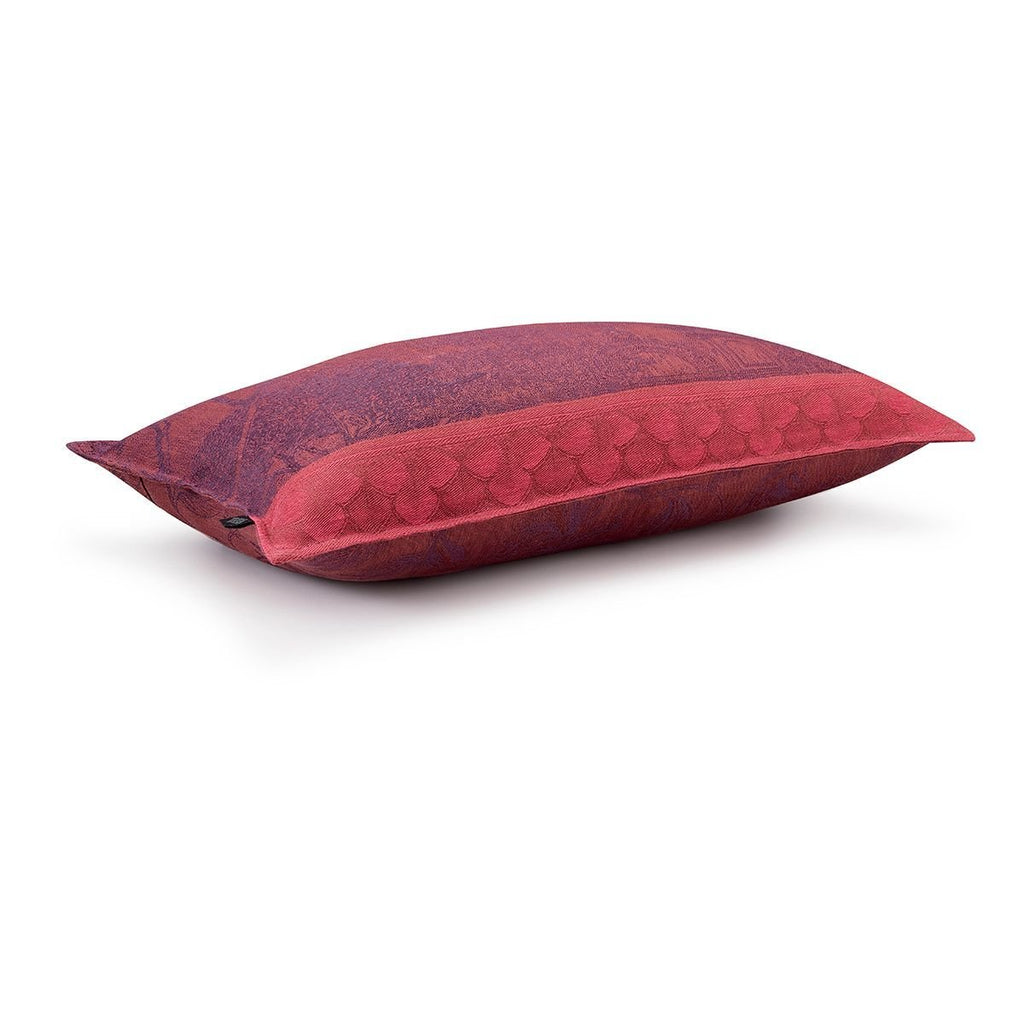 Symphonie Baroque Maroon Pillow Covers by Le Jacquard Français