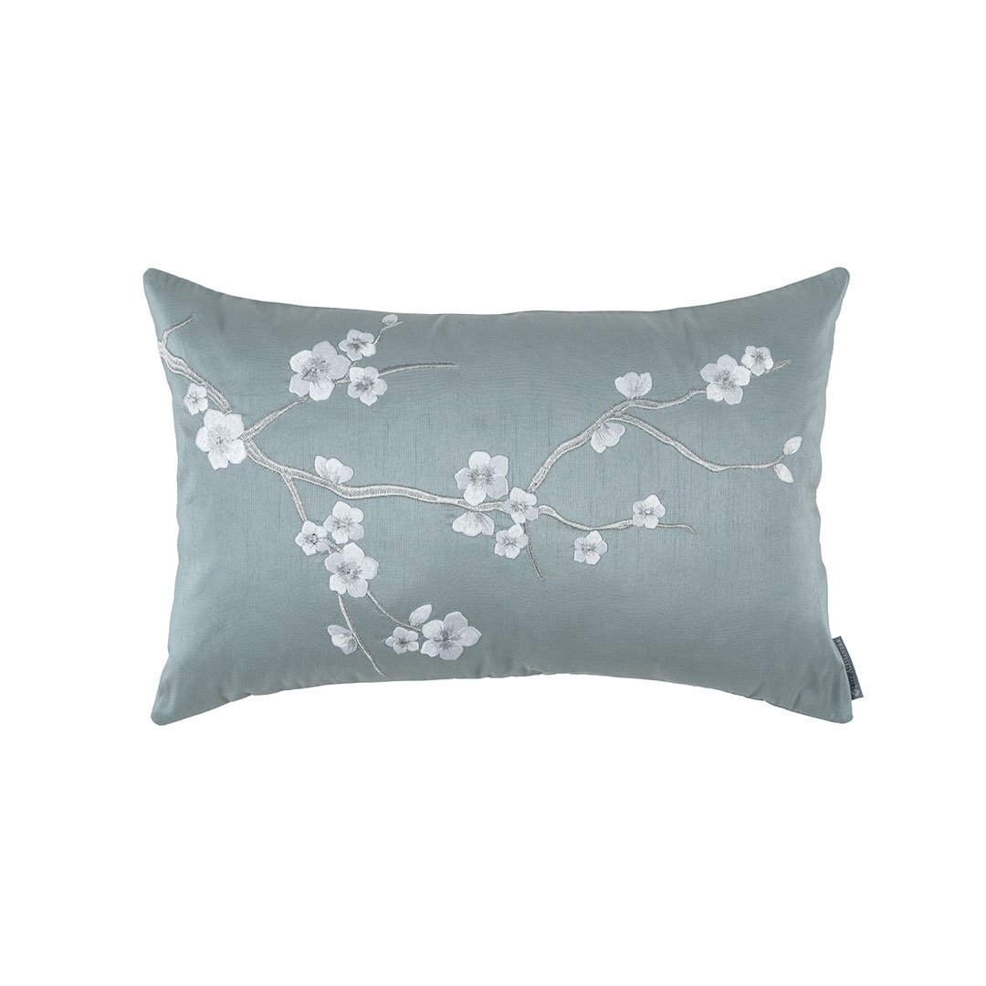 Blue Blossom Lumbar Pillows by Lili Alessandra