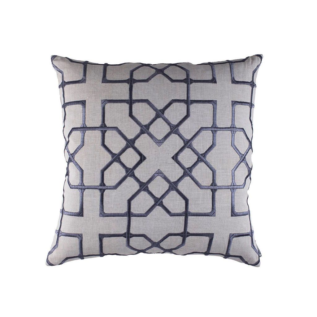 Franco Grey Decorative Pillow by Lili Alessandra