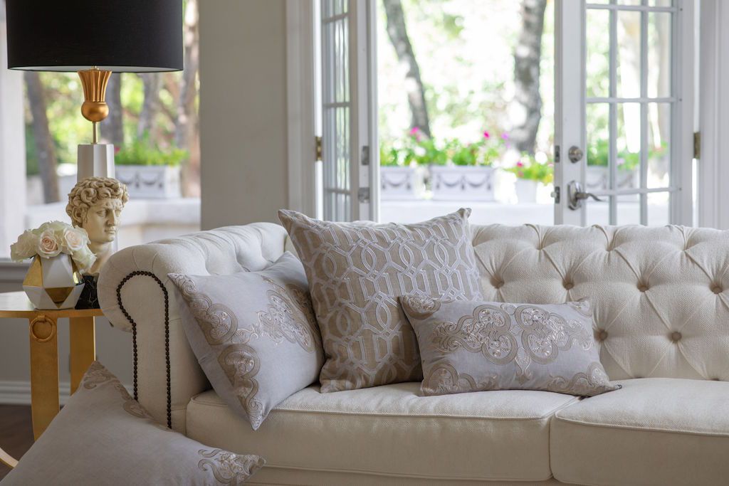 Nina Sand Large Boudoir Pillow by Lili Alessandra