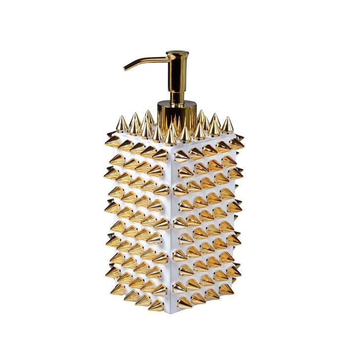 Quill White & Gold Bath Accessories by Mike + Ally