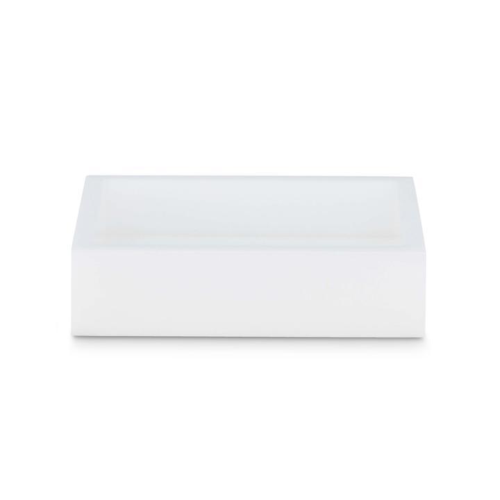 Ice White Lucite Bath Accessories by Mike + Ally