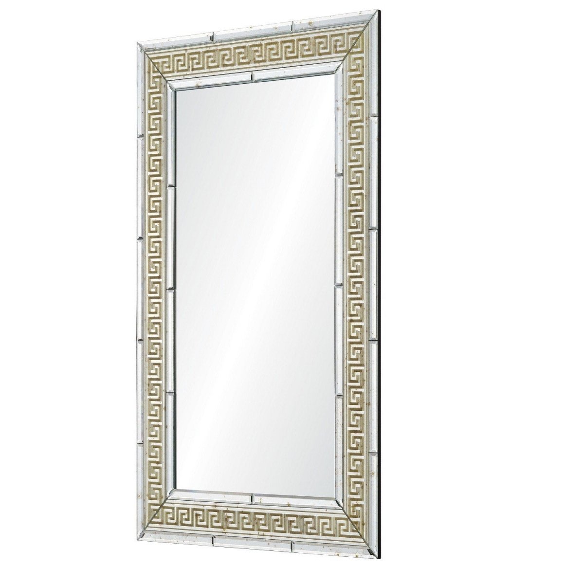 Lamont Antiqued Mirror With Gold Detail by Suzanne Kasler