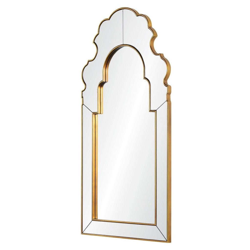 Diamond Distressed Gold Mirror by Bunny Williams