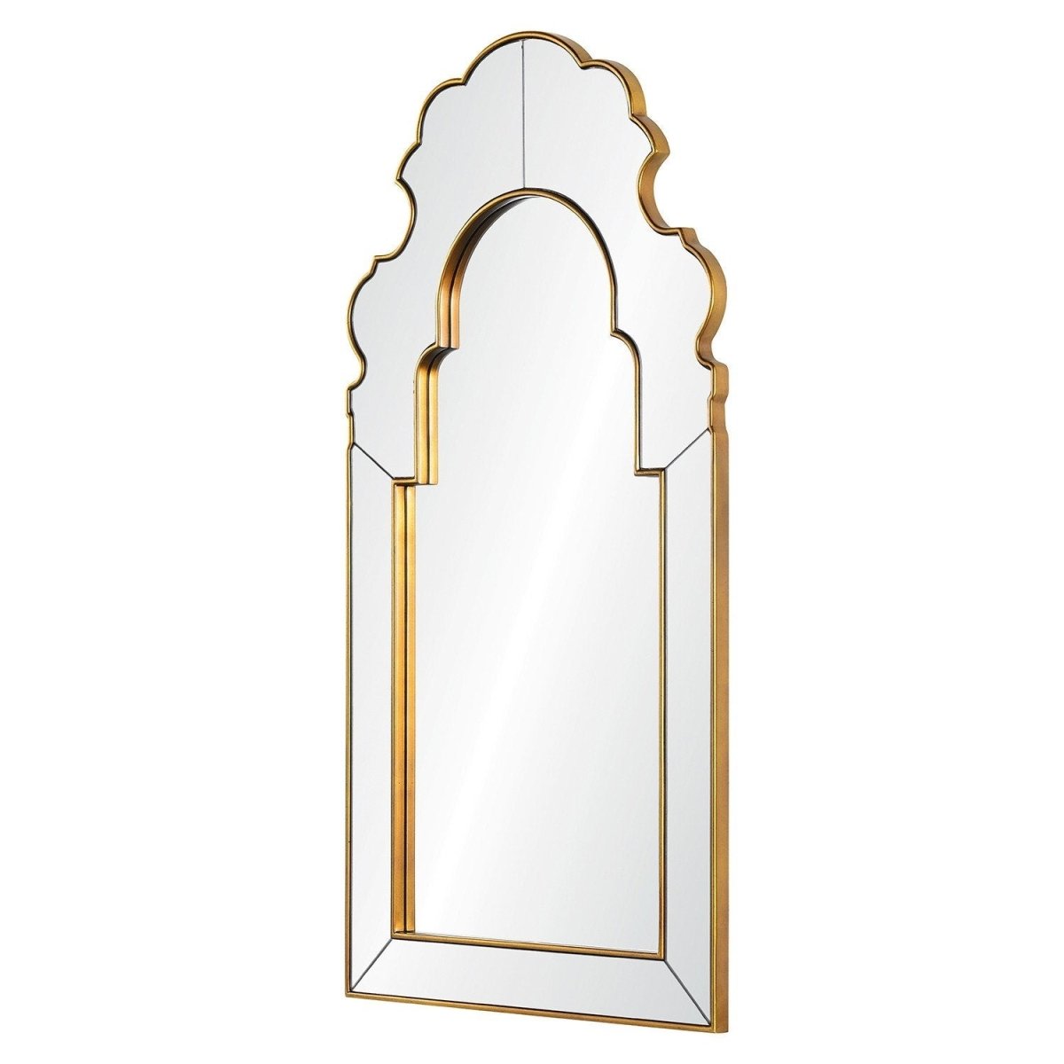 Diamond Distressed Gold Mirror by Bunny Williams