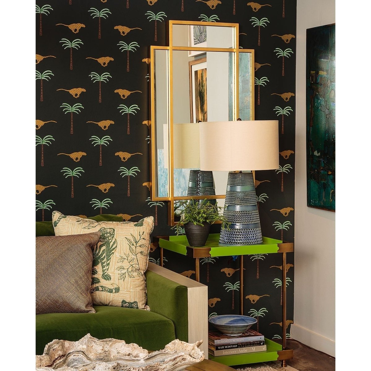 Shift Cosmo Gold Wall Mirror by Jamie Drake