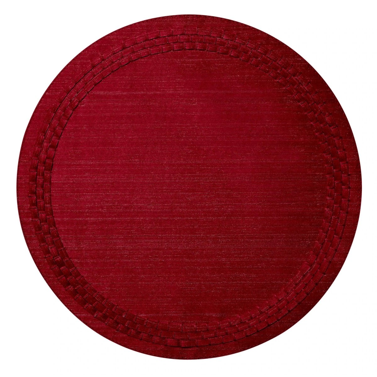 August Red Round Placemats by Mode Living