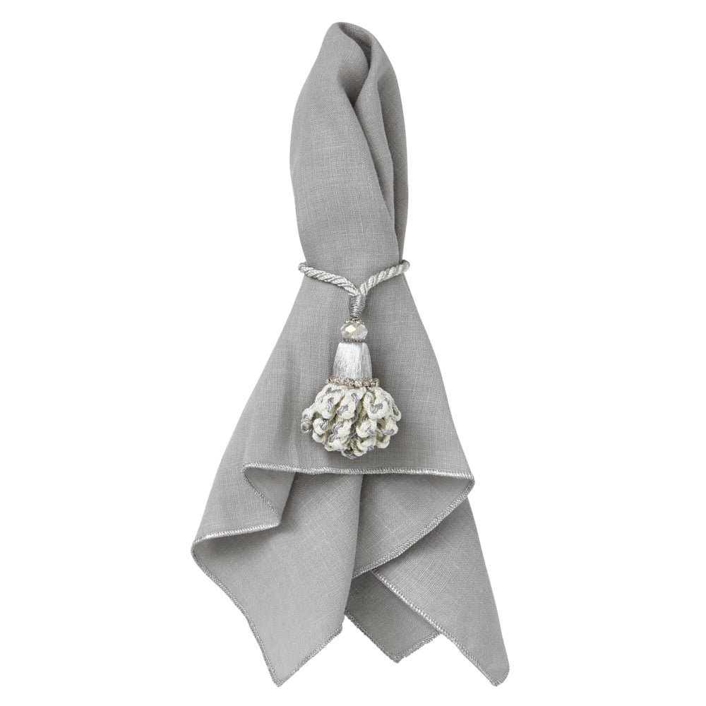 Bowery Grey & Silver Napkins by Mode Living