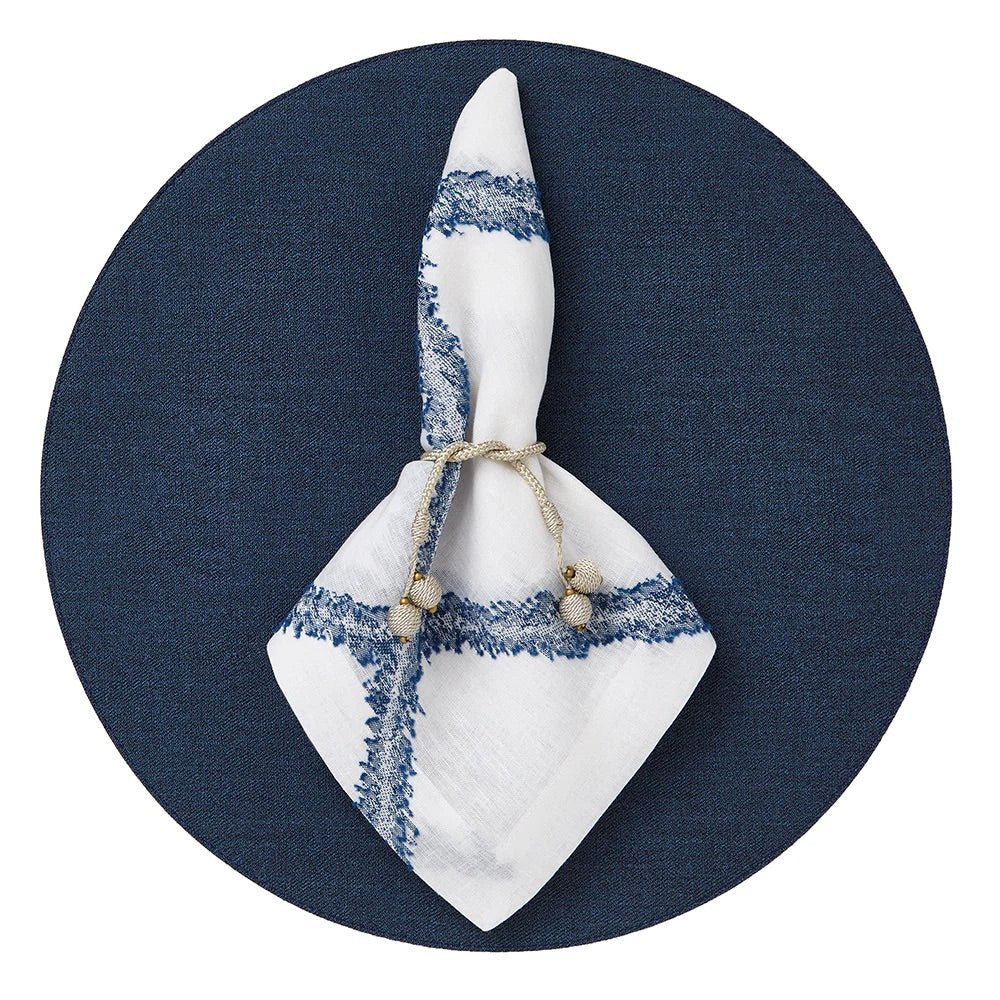Chic Denim White & Navy Placemats by Mode Living