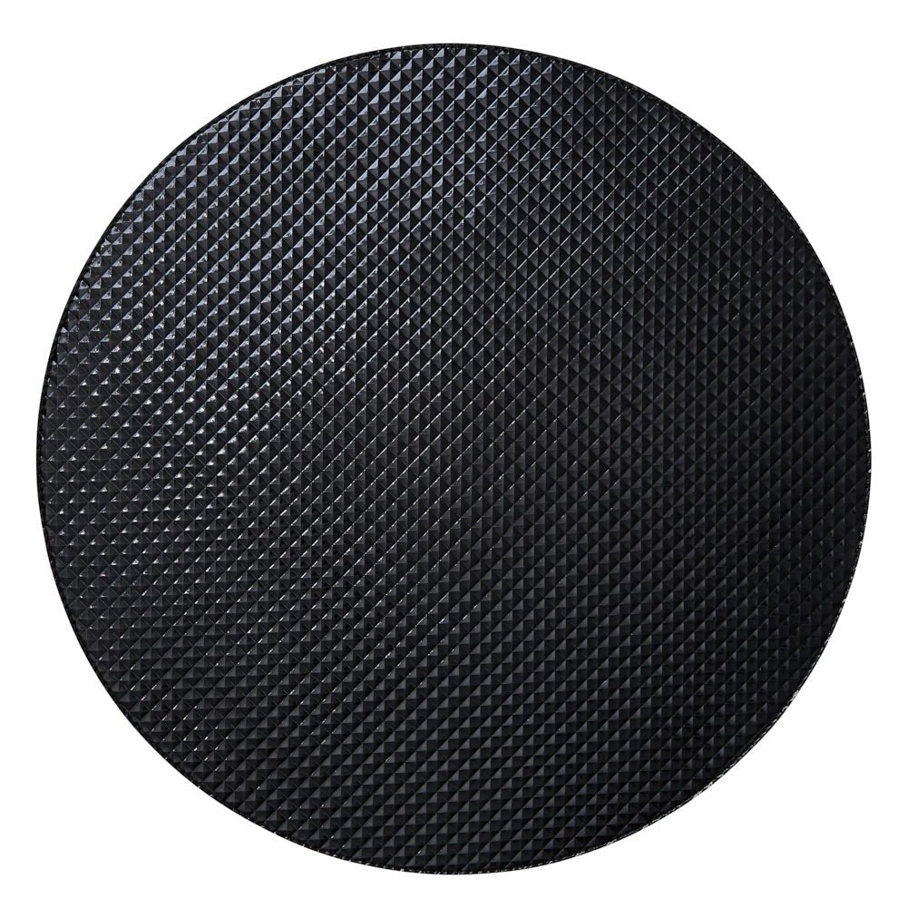 Miyake Gray & Black Round Placemats by Mode Living