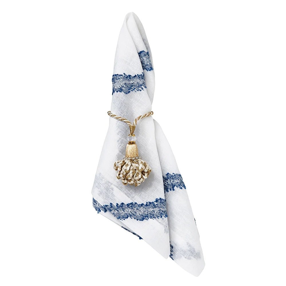 Mykonos Blue & White Napkins by Mode Living