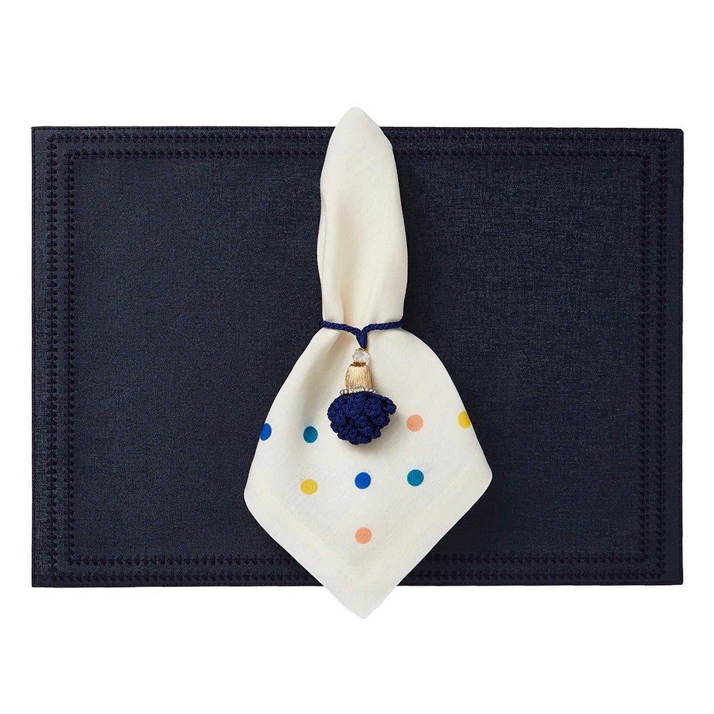 Paloma Navy Rectangle Placemats by Mode Living