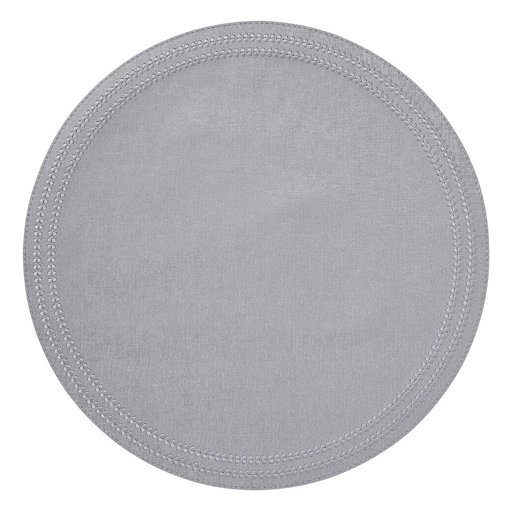 Paloma Silver Gray Round Placemats by Mode Living