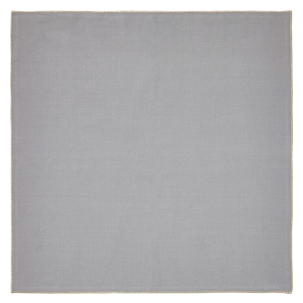 Bowery Grey & Gold Napkins by Mode Living