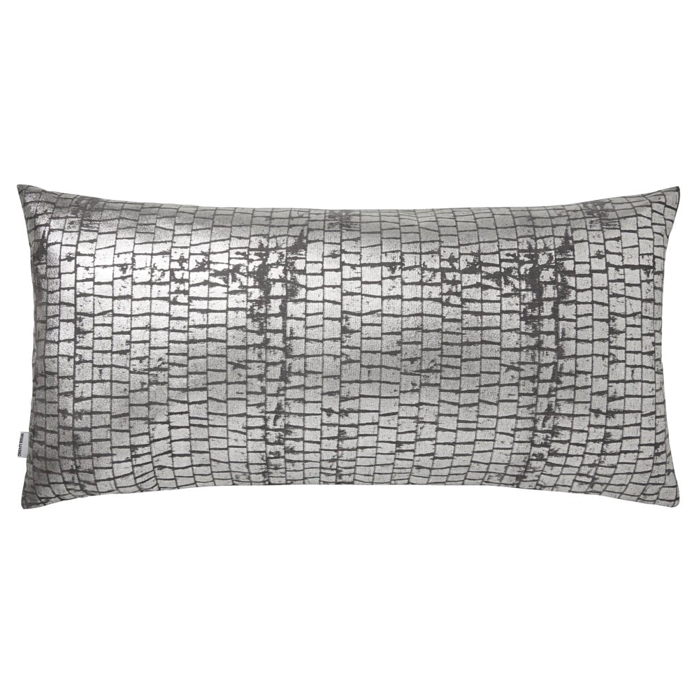 Terra Gray Metallic Decorative Pillows by Mode Living