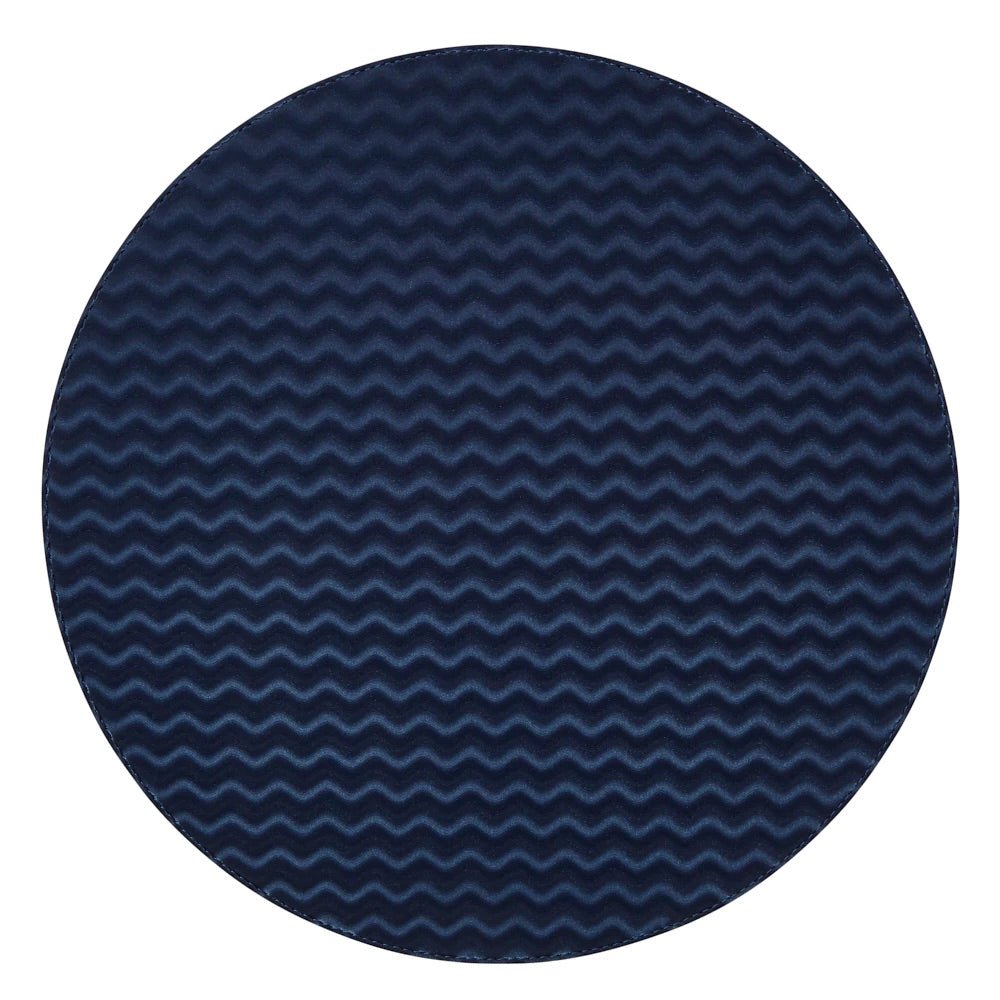 Tilde Red & Navy Round Placemats by Mode Living