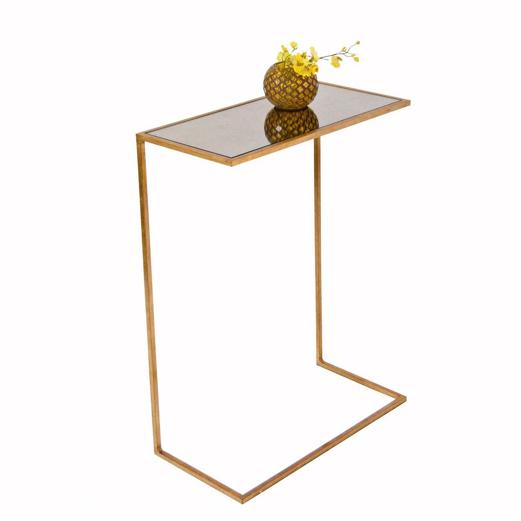 Rico Gold Leaf Cigar Table by Worlds Away