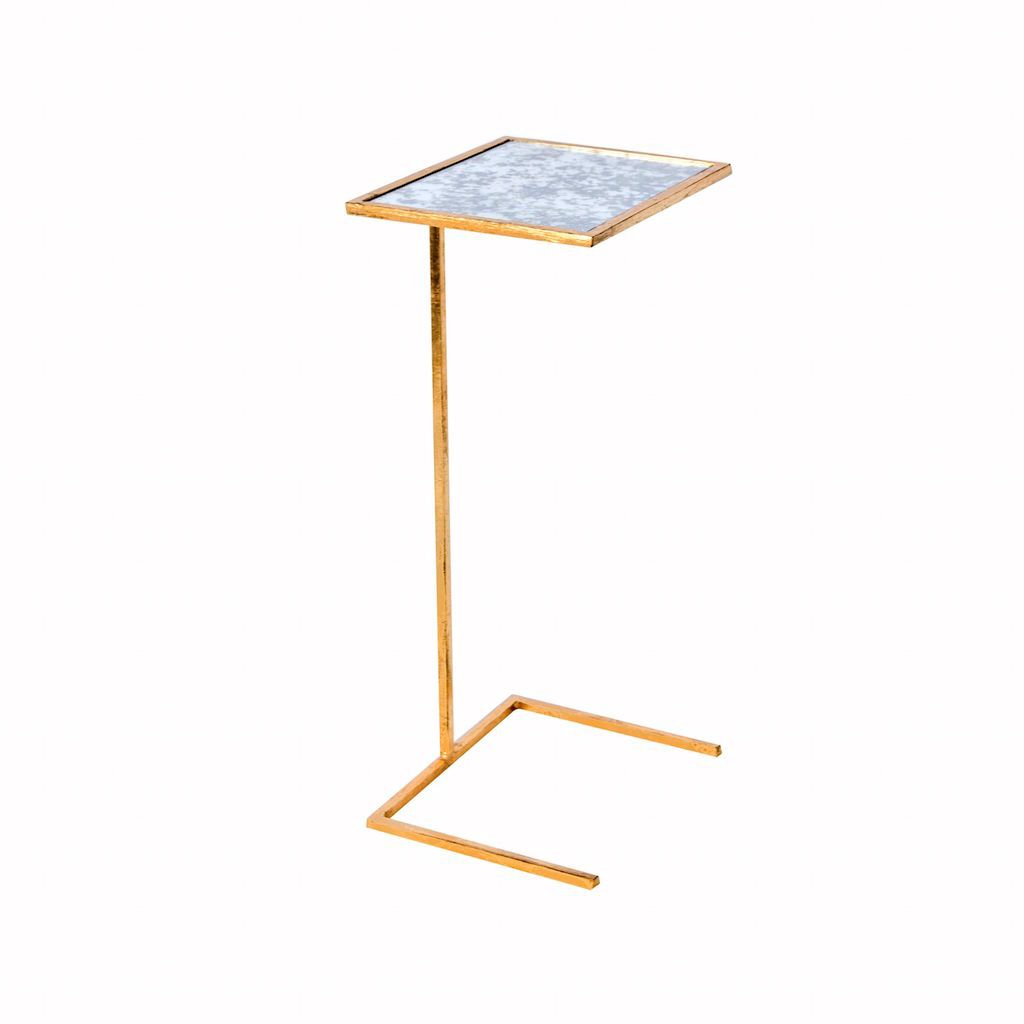 Gold Leaf & Antique Mirror Cigar Table