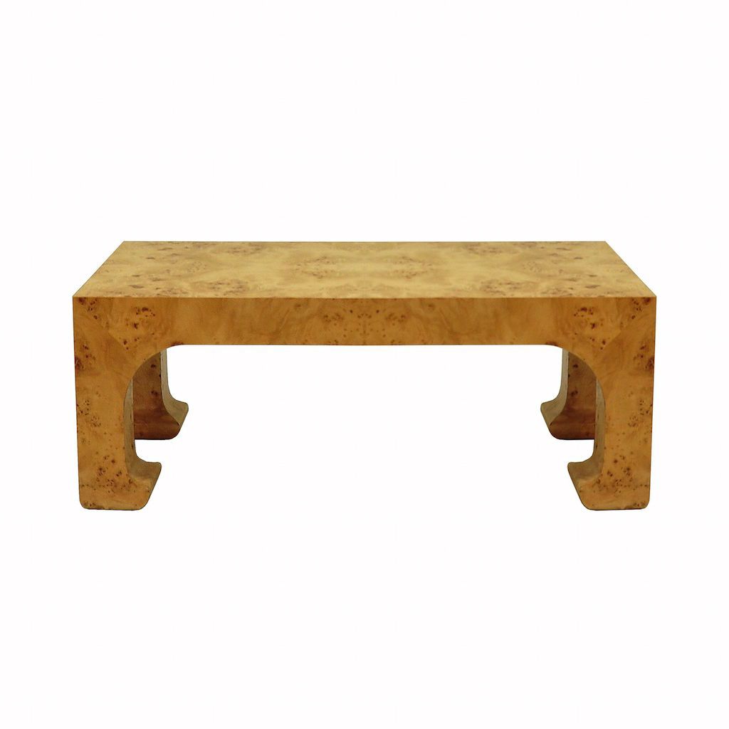Nicola Burl Wood Coffee Table by Worlds Away