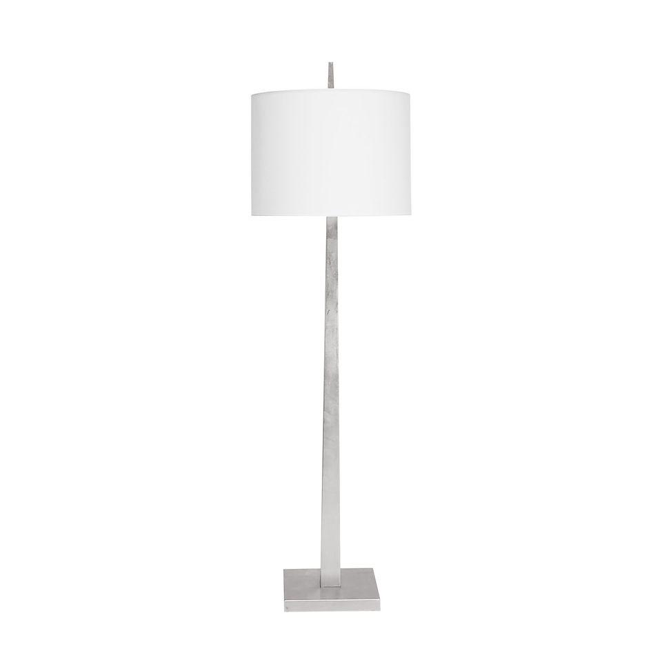 Doyle Silver Floor Lamp by Worlds Away