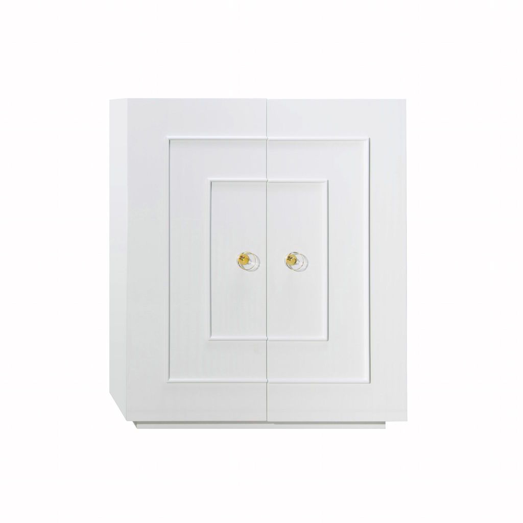Judd White 2-Door Cabinet by Worlds Away