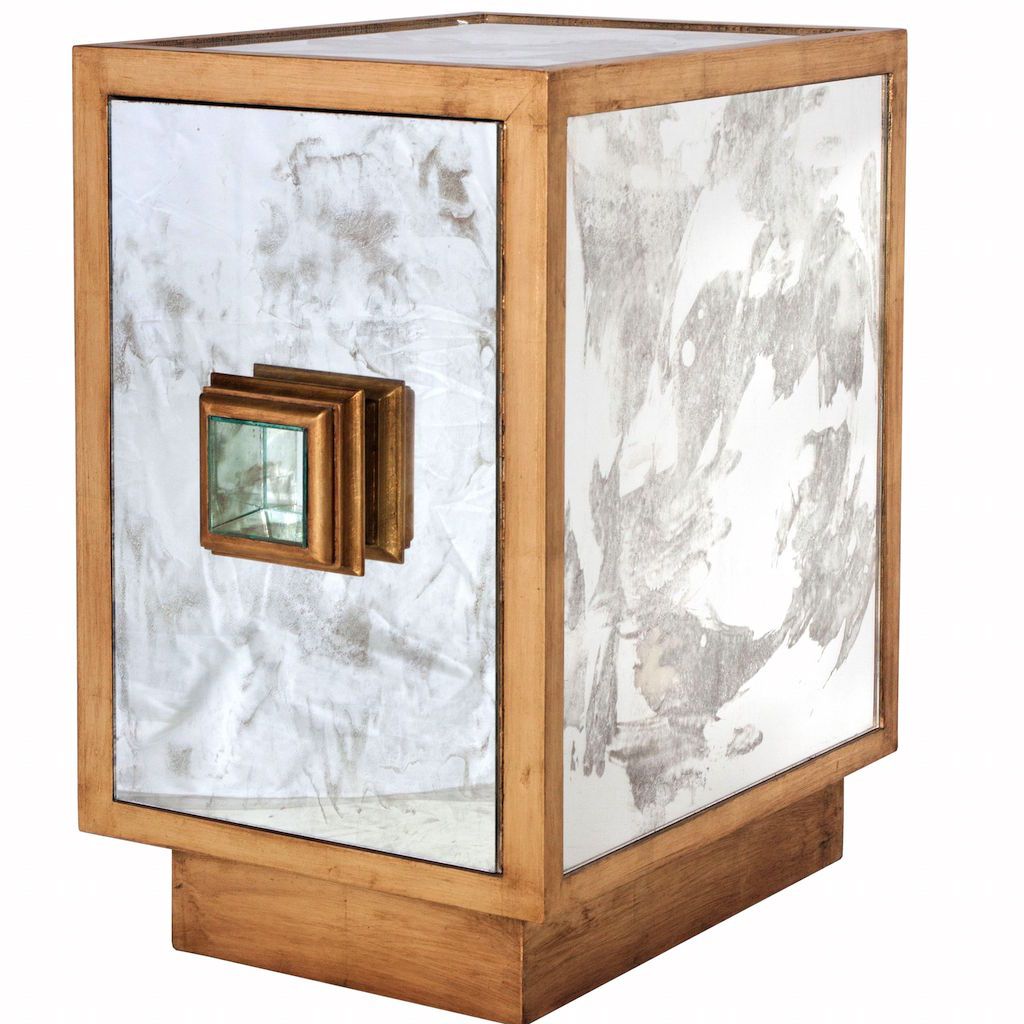 Savannah Gold & Antique Mirror Cabinet