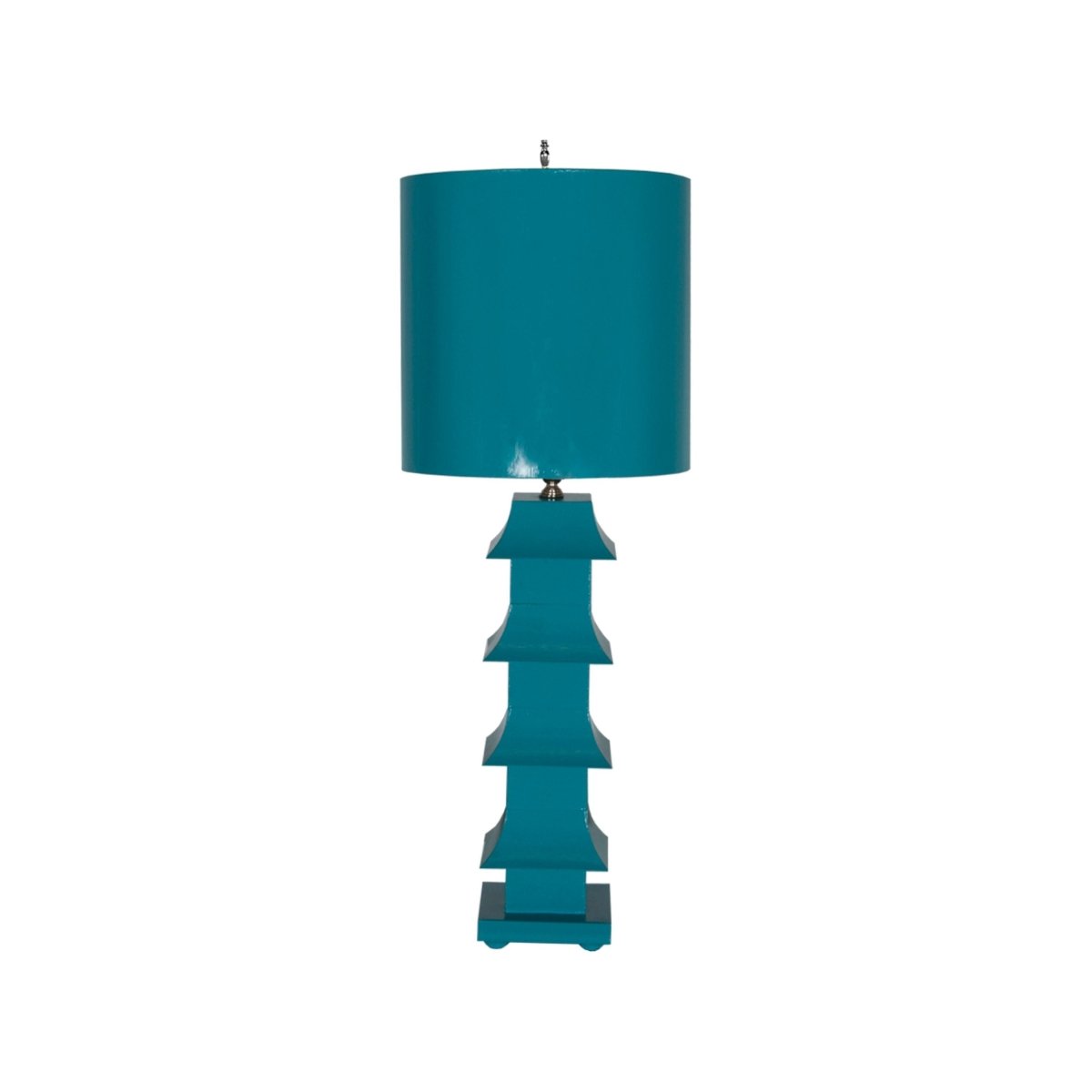 Turquoise Pagoda Table Lamp by Worlds Away