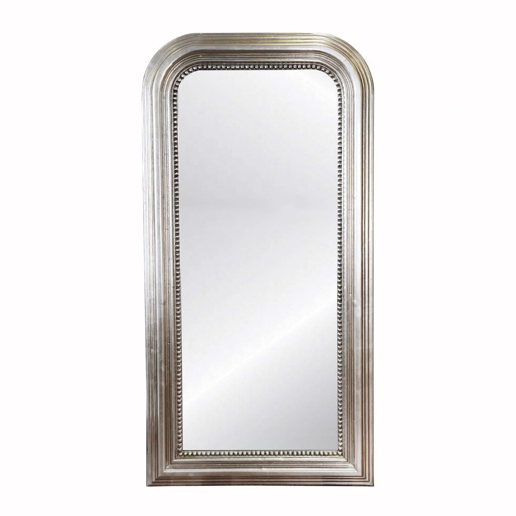 Waverly Silver Leaf Floor Mirror by Worlds Away