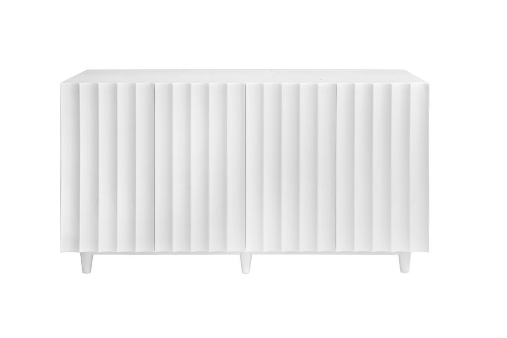 Odette White Cabinet by Worlds Away