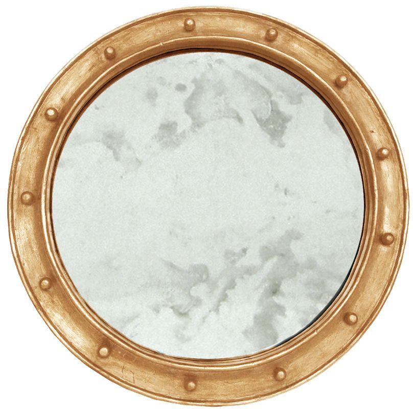 Federal Gold Wall Mirror by Worlds Away